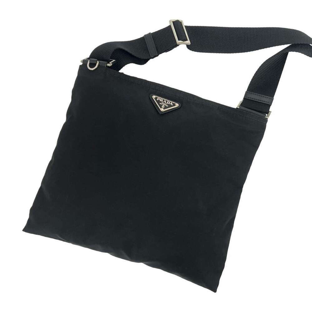 PRADA Prada Triangle Logo Hardware Tessuto Nylon Mini Shoulder Bag Handbag Po... - Picture 1 of 9